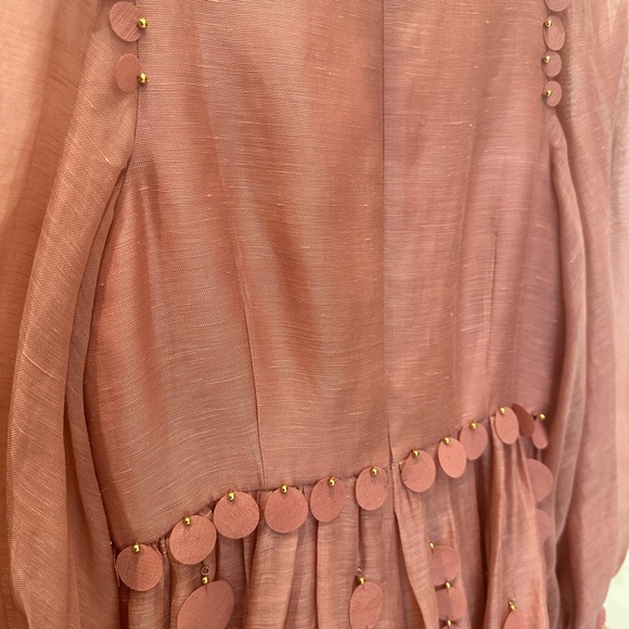 Zimmerman concert linen dusty pink dress - Picture 6 of 7